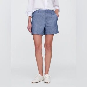 J. Crew Light Blue Linen-Blend Relaxed Shorts